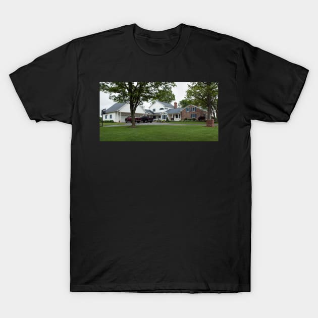 Cobblestone with modern expansion Marion, NY T-Shirt by wolftinz
